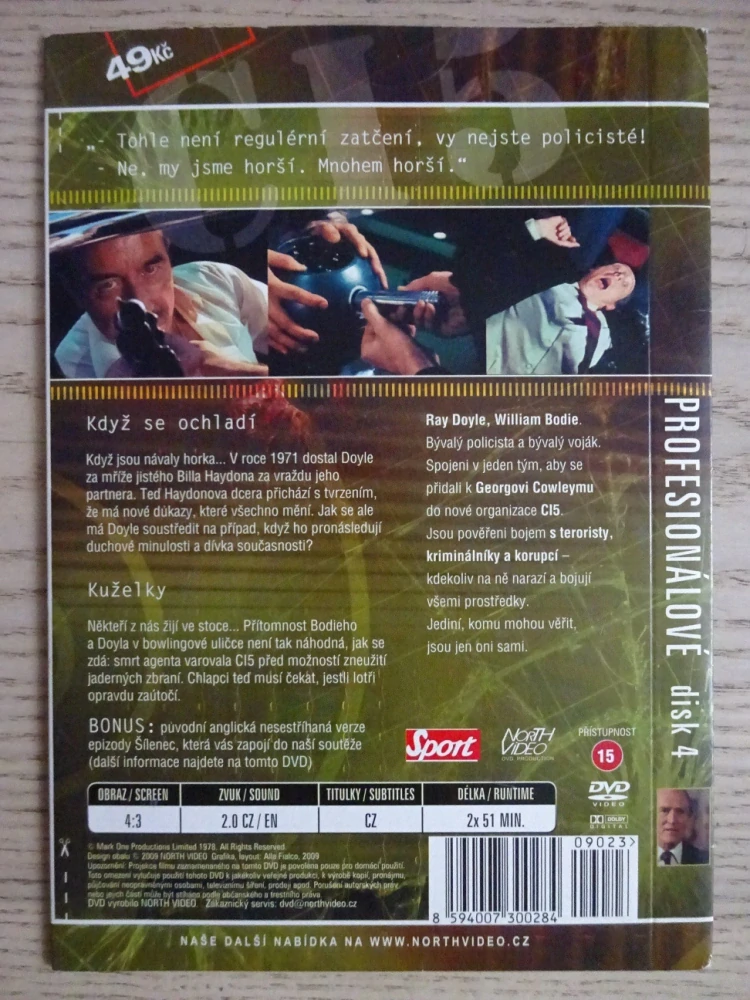 PROFESIONÁLOVÉ, 2 EPIZODY, DISK 4, DVD FILM