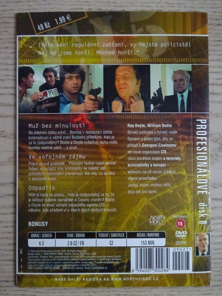 PROFESIONÁLOVÉ, 3 EPIZODY, DISK 8, DVD FILM
