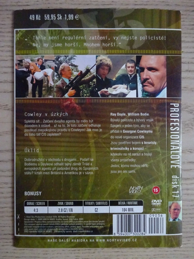 PROFESIONÁLOVÉ, 2 EPIZODY, DISK 17, DVD FILM