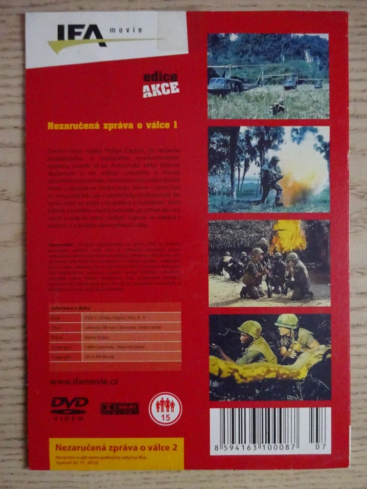 NEZARUČENÁ ZPRÁVA O VÁLCE 1, DVD FILM