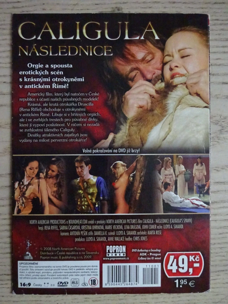 CALIGULA - NÁSLEDNICE, DVD FILM