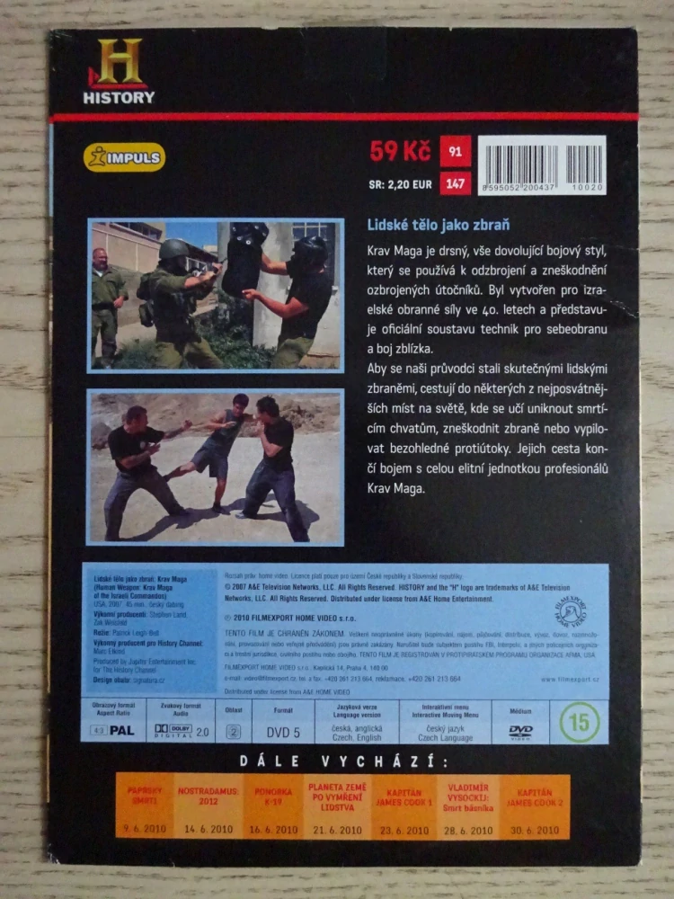 KRAV MAGA: BOJOVÉ UMĚNÍ MOSADU, DVD DOKUMENT