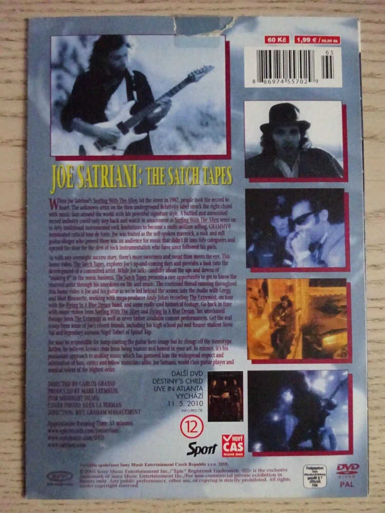 JOE SATRANI, THE SATCH TAPES, DVD HUDBA