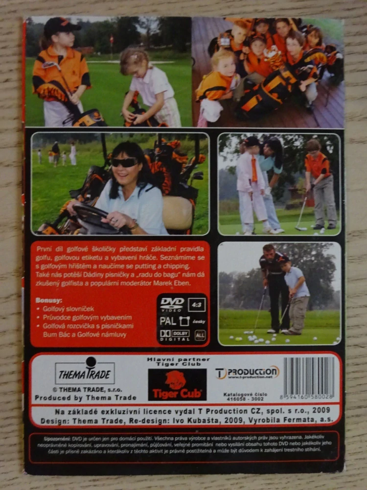 GOLFOVÁ ŠKOLIČKA S DÁDOU, DVD ČR