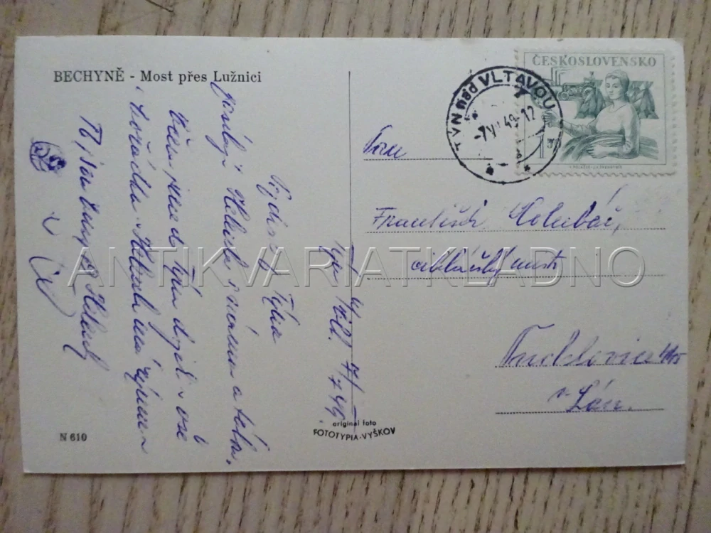 BECHYNĚ, OKRES TÁBOR, POHLEDNICE 176