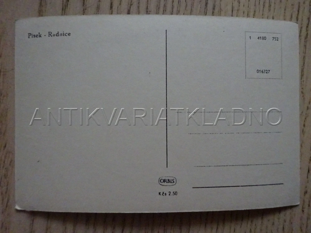 PÍSEK, RADNICE, POHLEDNICE 180