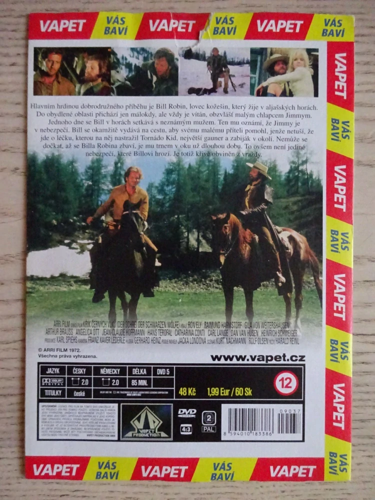 KŘIK ČERNÝCH VLKŮ, R. ELY, DVD FILM