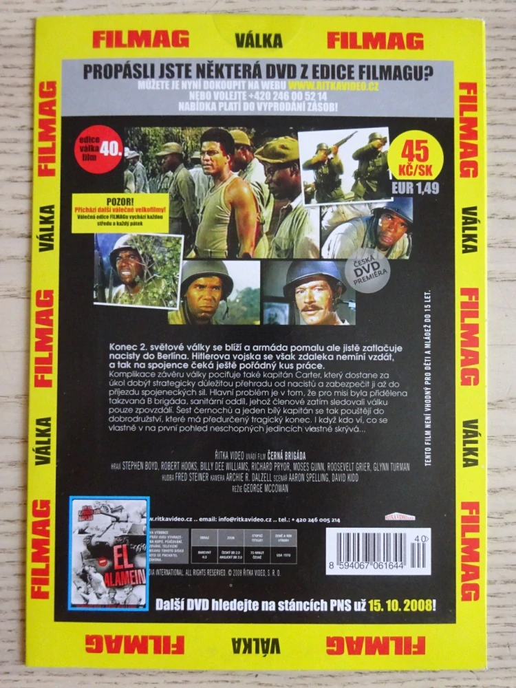 ČERNÁ BRIGÁDA, S. BOYD, R. HOOKS, DVD FILM