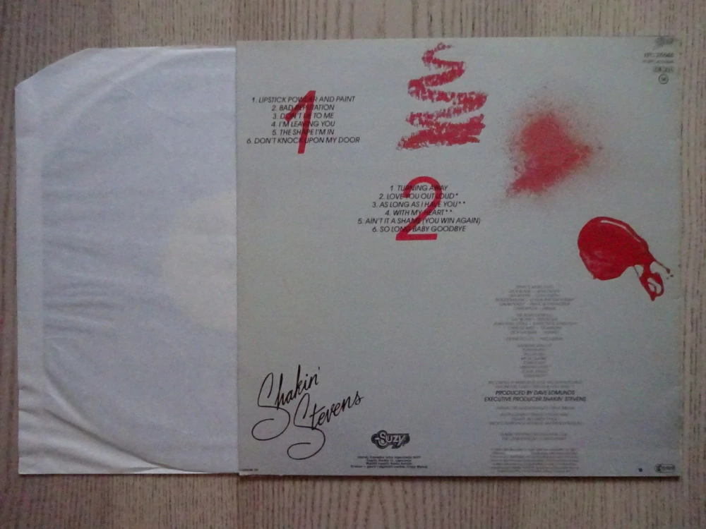 LIPSTICK POWDER + PAINT, SHAKIN' STEVENS, GRAMODESKA