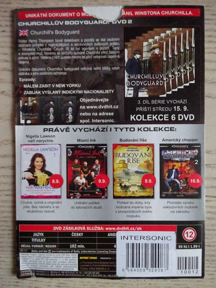 CHURCHILLŮV BODYGUARD, DVD 2, DVD FILM DOKUMENT