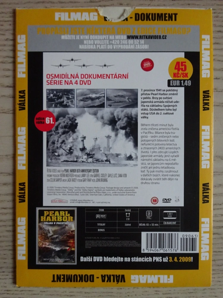 PEARL HARBOR, 1., DVD FILM DOKUMENT