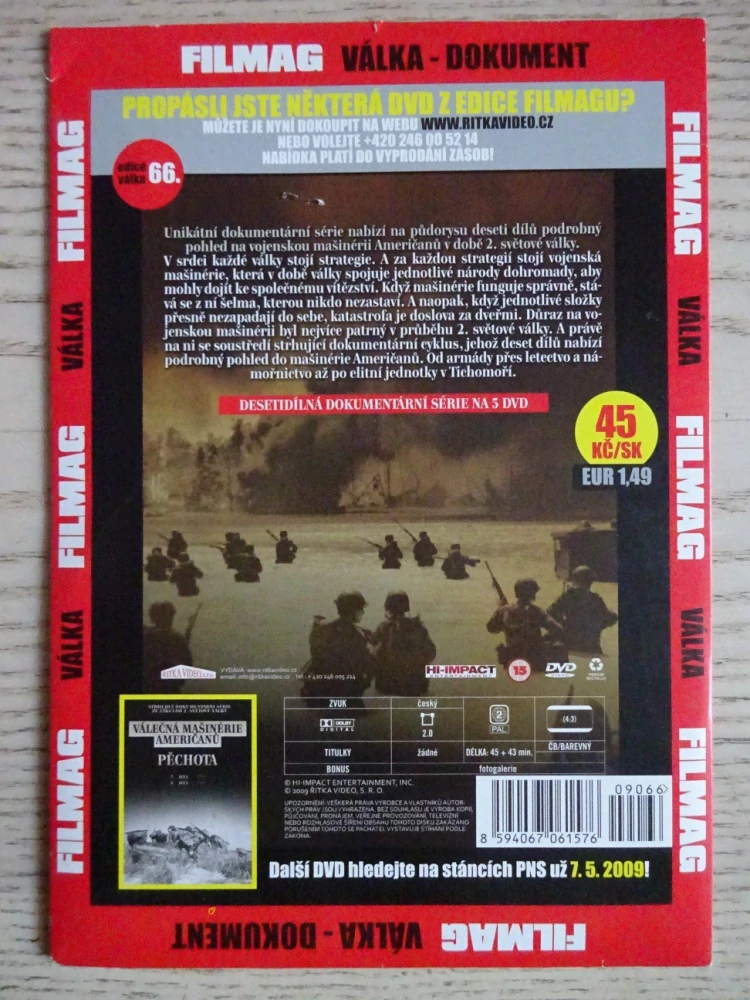 VÁLEČNÁ MAŠINÉRIE AMERIČANŮ, 3., DVD FILM DOKUMENT