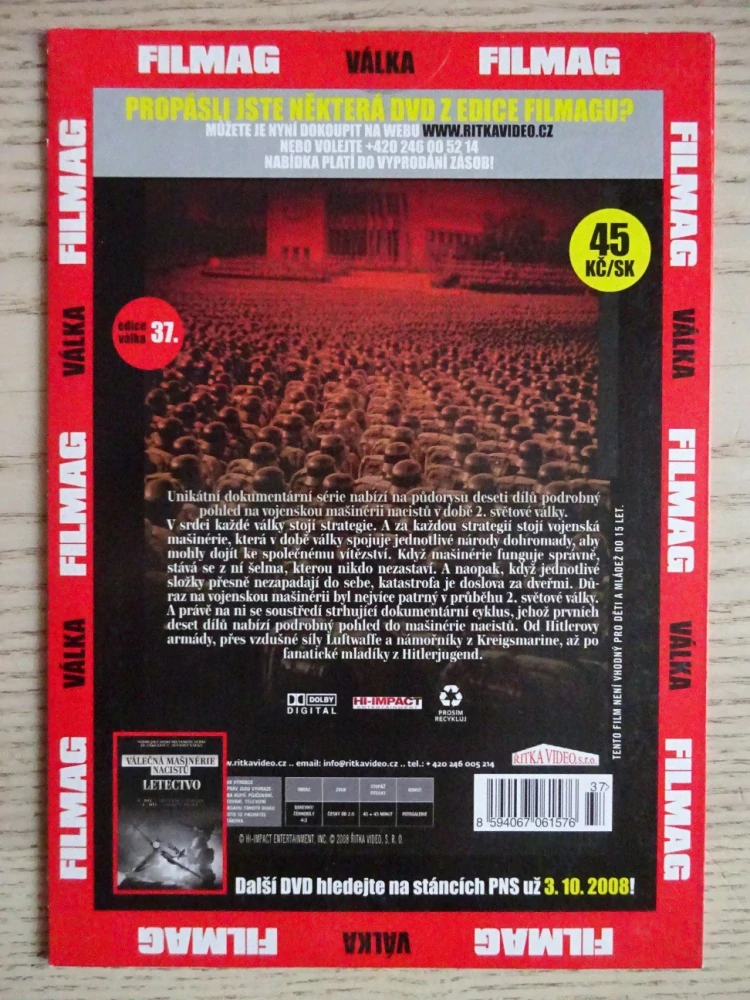 VÁLEČNÁ MAŠINÉRIE AMERIČANŮ, ARMÁDA, VÁLKA, DVD FILM DOKUMENT