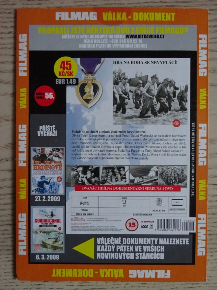 HRDINOVÉ 2. SVĚTOVÉ VÁLKY 3, VÁLKA, DVD FILM DOKUMENT