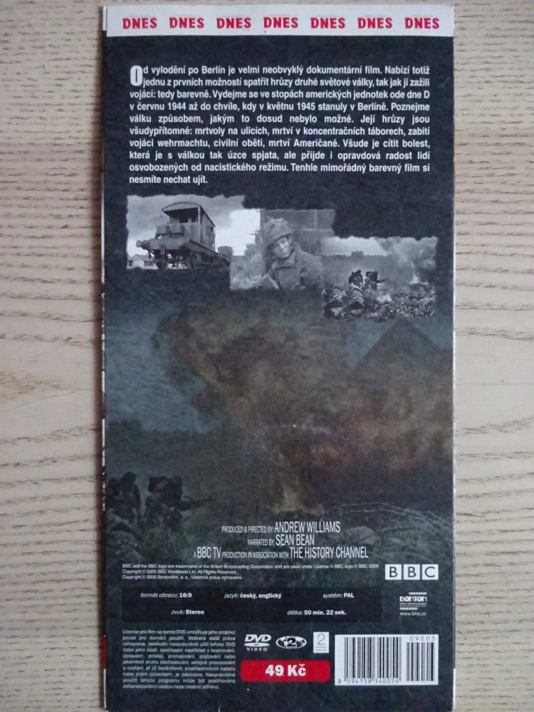OD VYLODĚNÍ PO BERLÍN 3, SEN, KTERÝ ZEMŘEL, VÁLKA, DVD FILM DOKUMENT