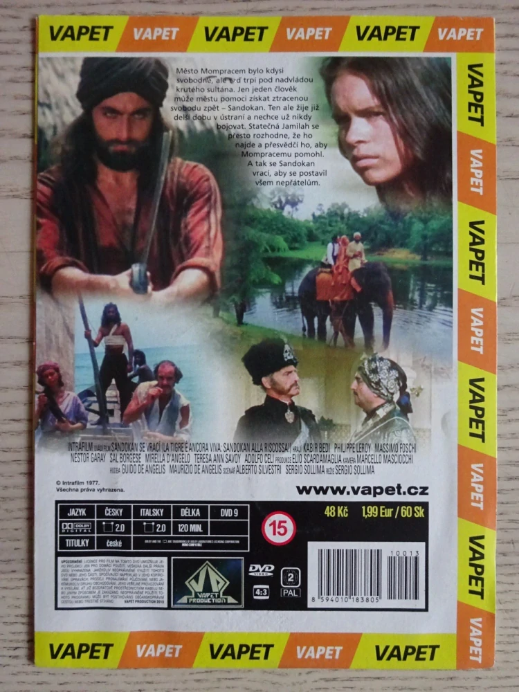SANDOKAN SE VRACÍ, DVD FILM