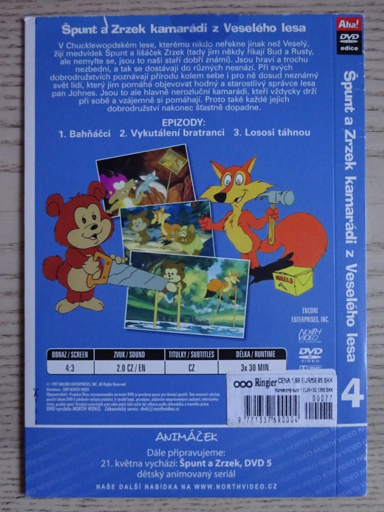ŠPUNT A ZRZEK 4, KAMARÁDI Z VESELÉHO SVĚTA, DVD FILM