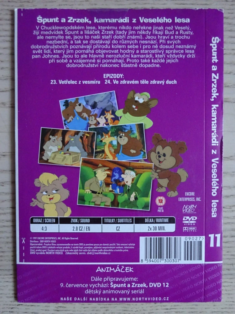 ŠPUNT A ZRZEK 11, KAMARÁDI Z VESELÉHO SVĚTA, DVD FILM