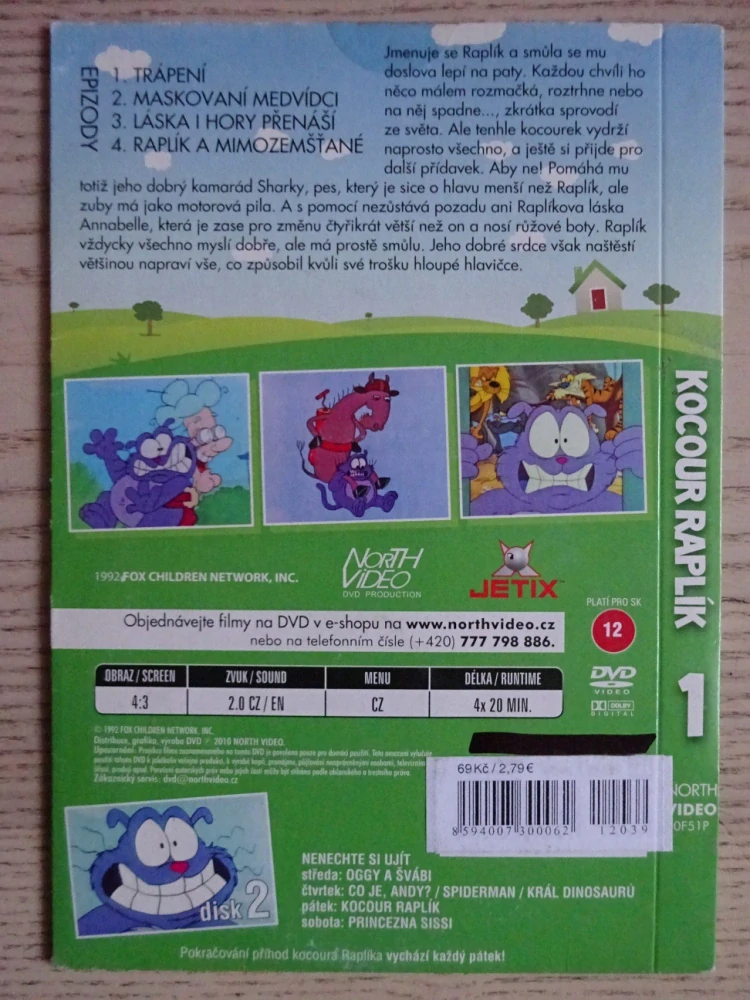 KOCOUR RAPLÍK 1, DVD FILM