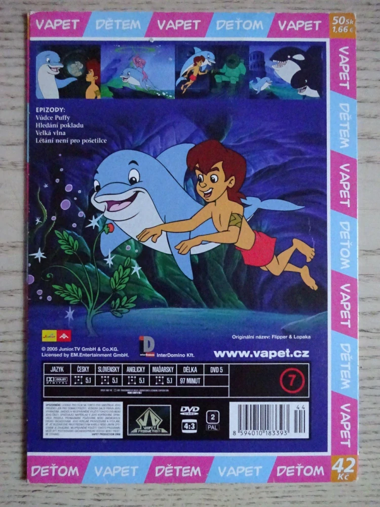 FLIPPER A LOPAKA, HLEDÁNÍ POKLADU, DVD FILM