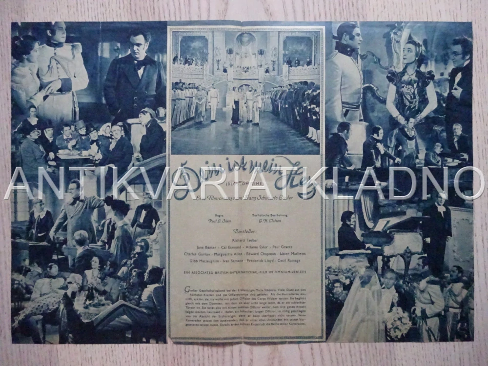 BLOSSOM TIME, JANE BAXTER, NĚMECKY, BIO PROGRAM 255