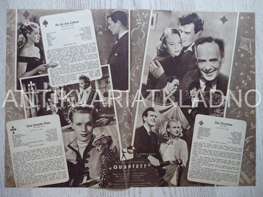 QUARTETT, DIRK BOGARDE, NĚMECKY, BIO PROGRAM 283