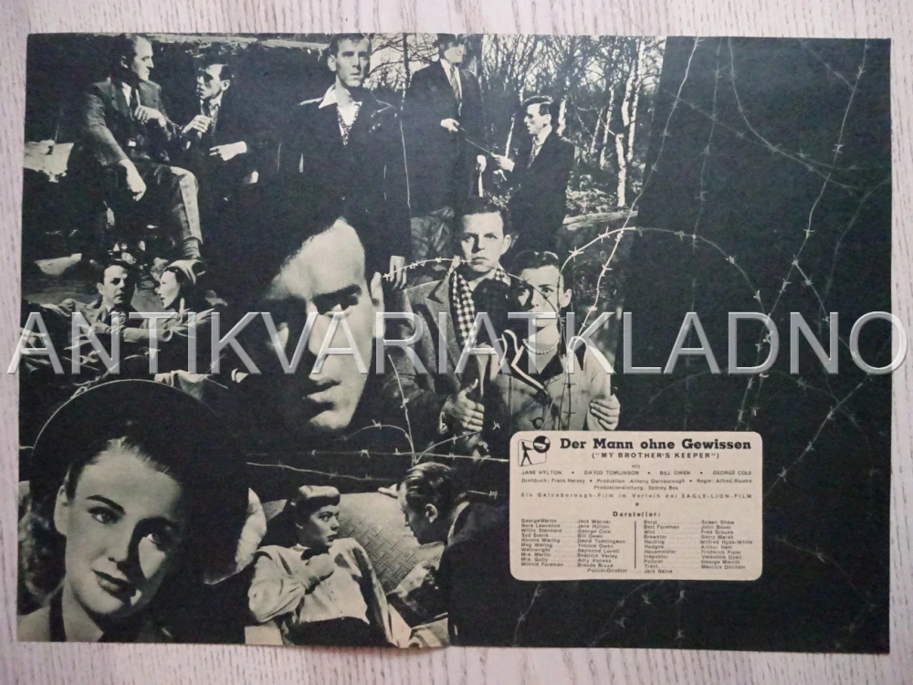 MY BROTHER'S KEEPER, JACK WARNER, NĚMECKY, BIO PROGRAM 339