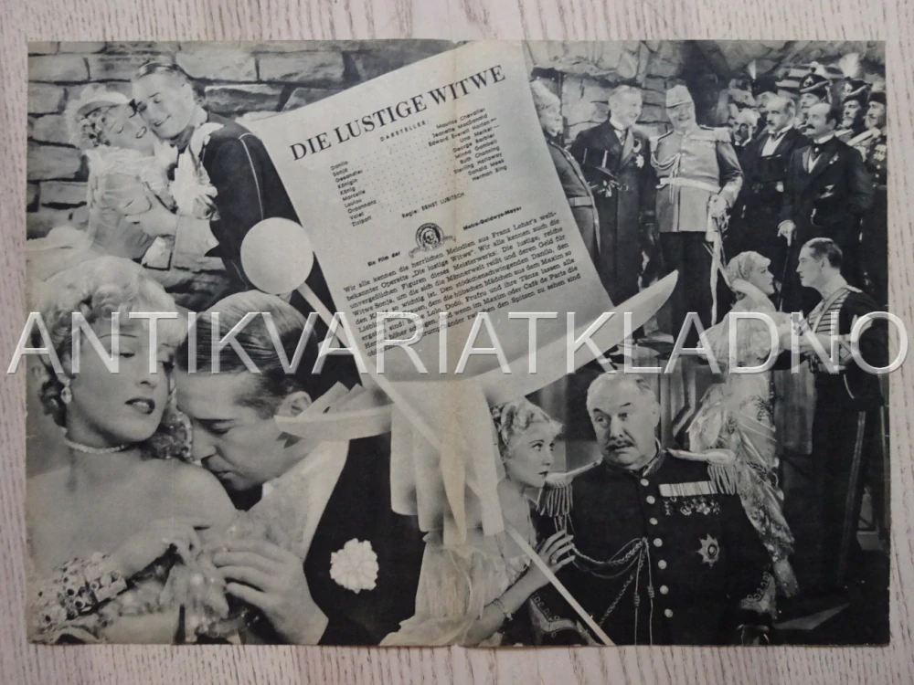 DIE LUSTIGE WITWE, MAURICE CHEVALIER, NĚMECKY, BIO PROGRAM 634