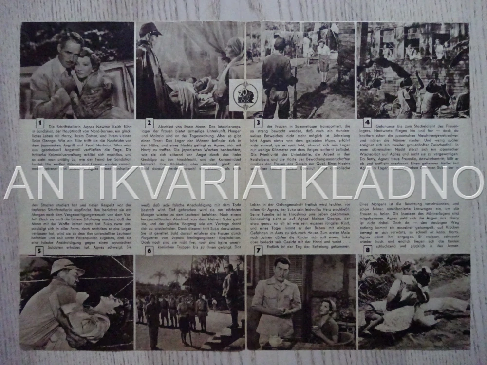 THREE CAME HOME, CLAUDETTE COLBERT, NĚMECKY, BIO PROGRAM 1044