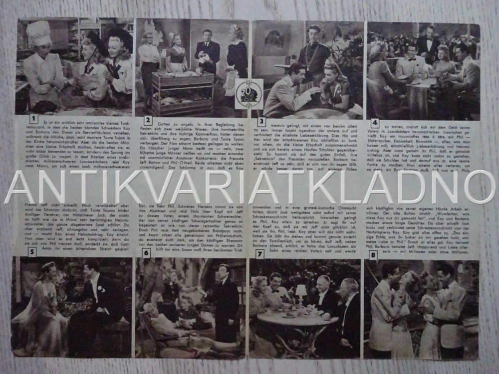 MOON OVER MIAMI, DON AMECHE, NĚMECKY, BIO PROGRAM 1115