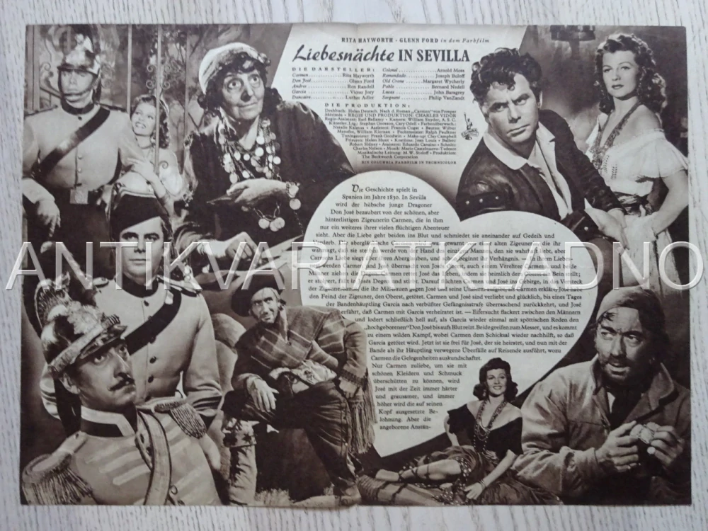 CARMEN, RITA HAYWORTH, NĚMECKY, BIO PROGRAM 1171