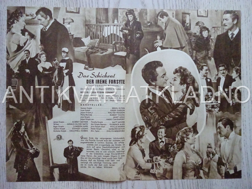 THAT FORSYTE WOMAN, ERROL FLYNN, NĚMECKY, BIO PROGRAM 1263
