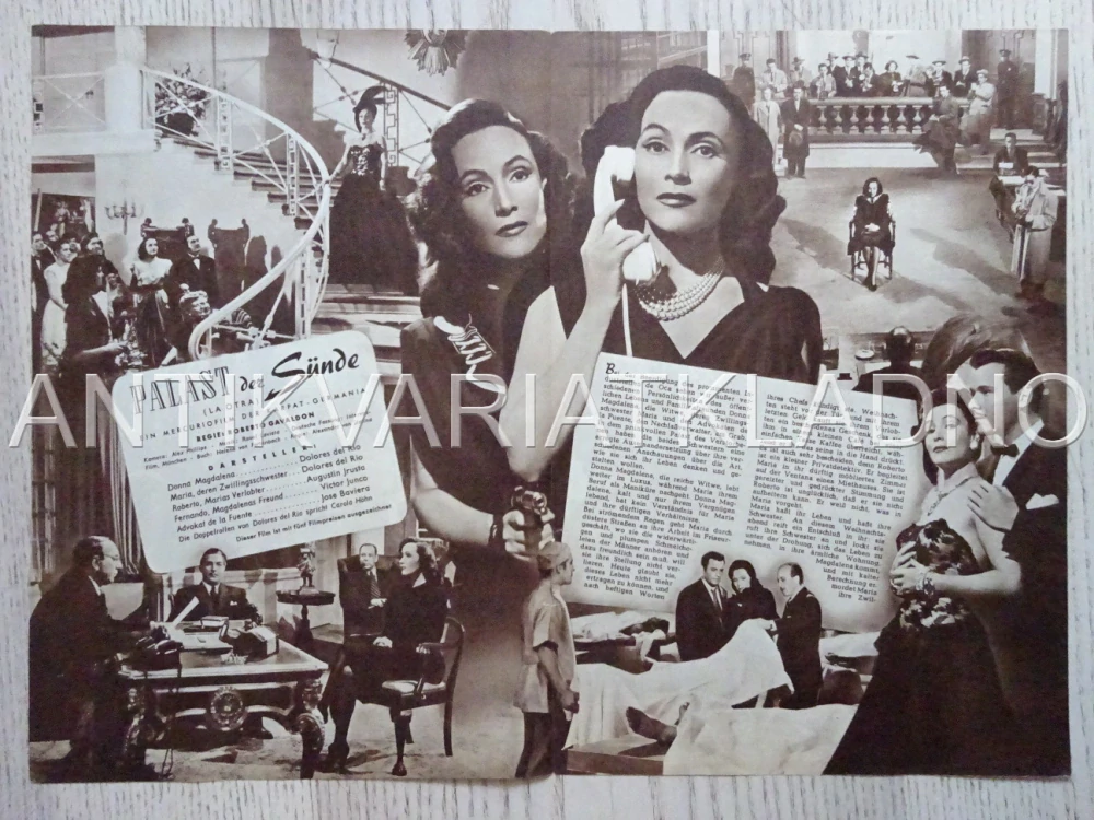 LA OTRA, DOLORES DEL RIO, NĚMECKY, BIO PROGRAM 1790