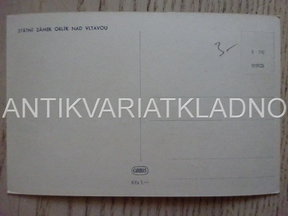 ORLÍK, OKRES PÍSEK, POHLEDNICE 337