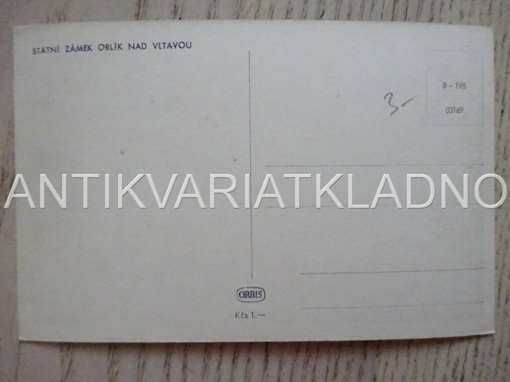 ORLÍK, OKRES PÍSEK, POHLEDNICE 338