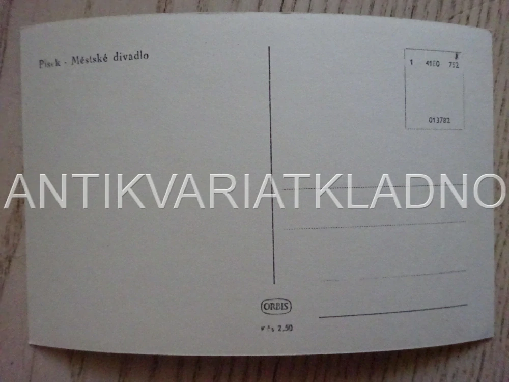 PÍSEK, MĚSTSKÉ DIVADLO, POHLEDNICE 348