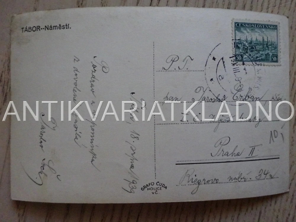 TÁBOR, NÁMĚSTÍ, POHLEDNICE 351