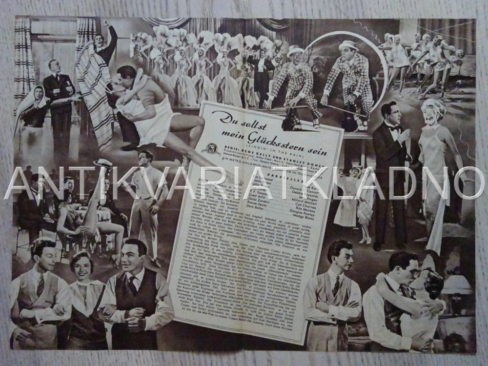 ZPÍVÁNÍ V DEŠTI, GENE KELLY, NĚMECKY, BIO PROGRAM 1874
