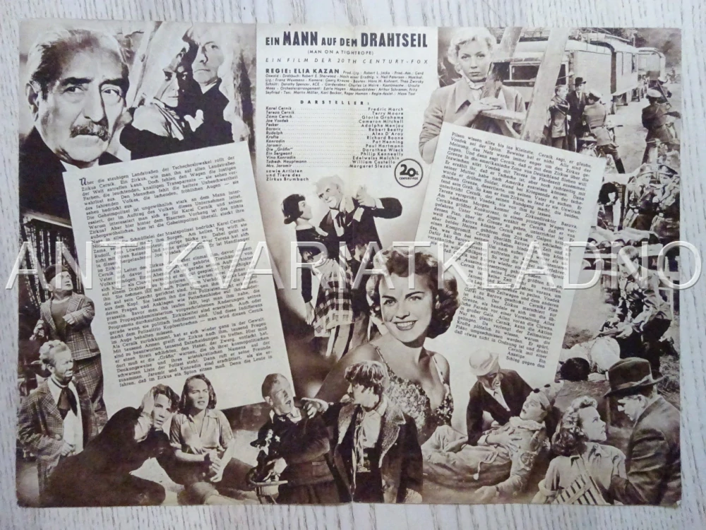 MUŽ NA LANĚ, FREDERIC MARCH, NĚMECKY, BIO PROGRAM 1971