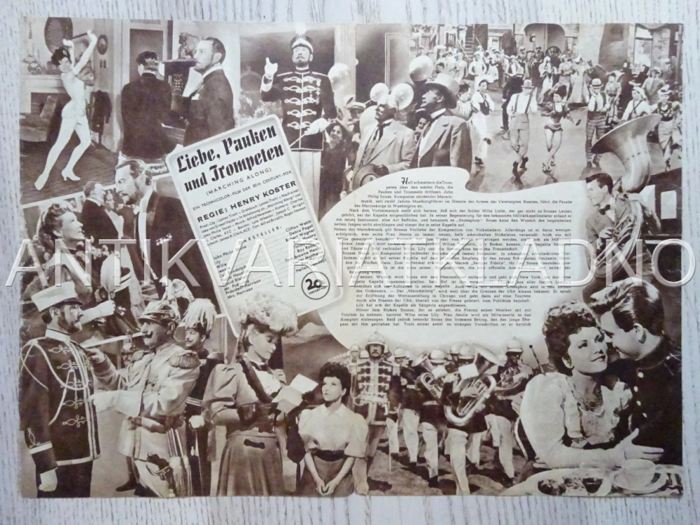 STARS AND STRIPES FOREVER, DEBRA PAGET, NĚMECKY, BIO PROGRAM 1994