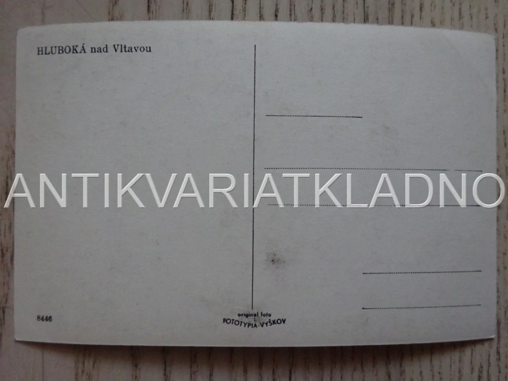 HLUBOKÁ NAD VLTAVOU, POHLEDNICE 414