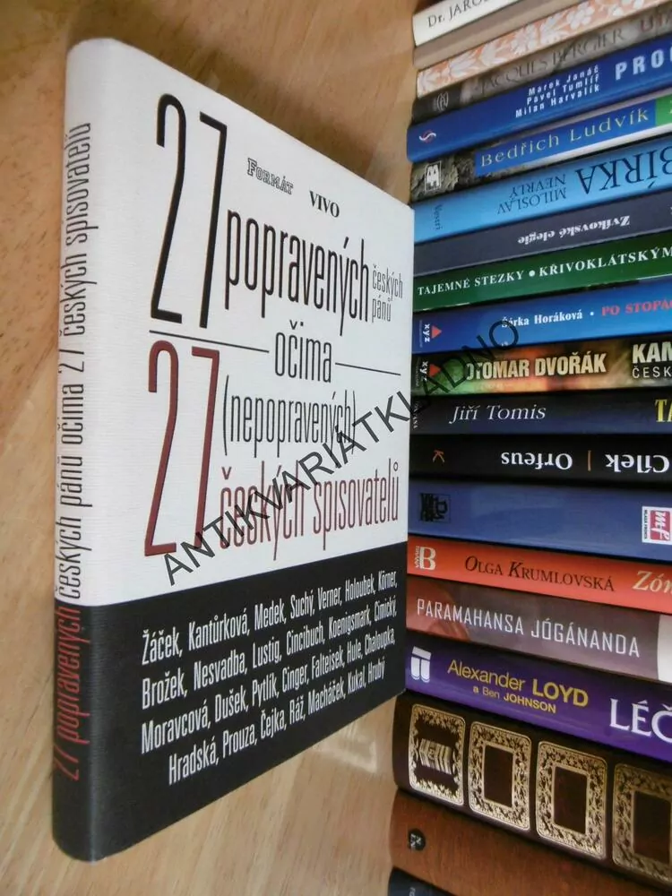27 POPRAVENÝCH ČESKÝCH PÁNŮ OČIMA 27 NEPOPRAVENÝCH ČESKÝCH SPISOVATELŮ, **an