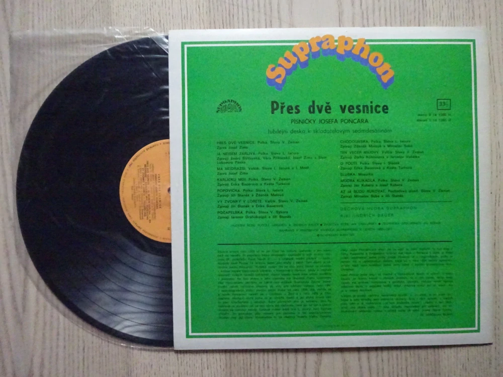 PŘES DVĚ VESNICE, JOSEF PONCAR, GRAMODESKA