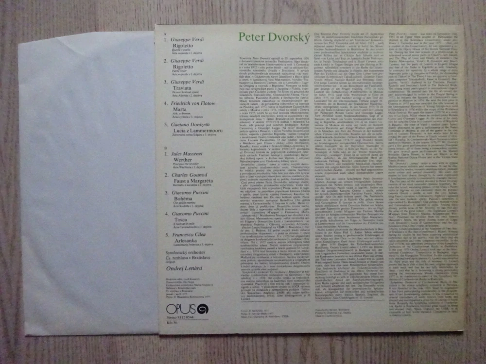 PETER DVORSKÝ, GRAMODESKA