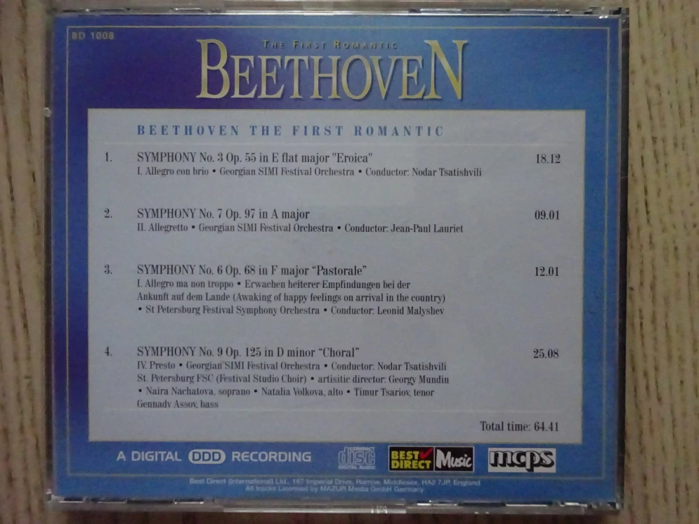 THE FIRST ROMANTIC, BEETHOVEN, CD VÁŽNÁ HUDBA