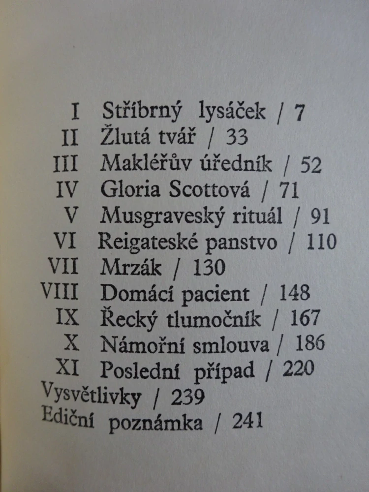 VZPOMÍNKY NA SHERLOCKA HOLMESE, SVAZEK II., SIR ARTHUR CONAN DOYLE, **an