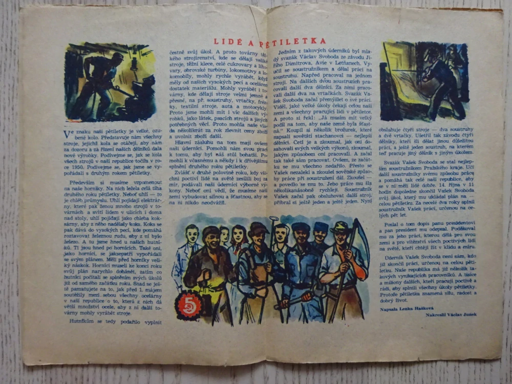 OHNÍČEK Č. 10/1951, KOMIKS, NEPRAKTA, SEKORA, BURIAN