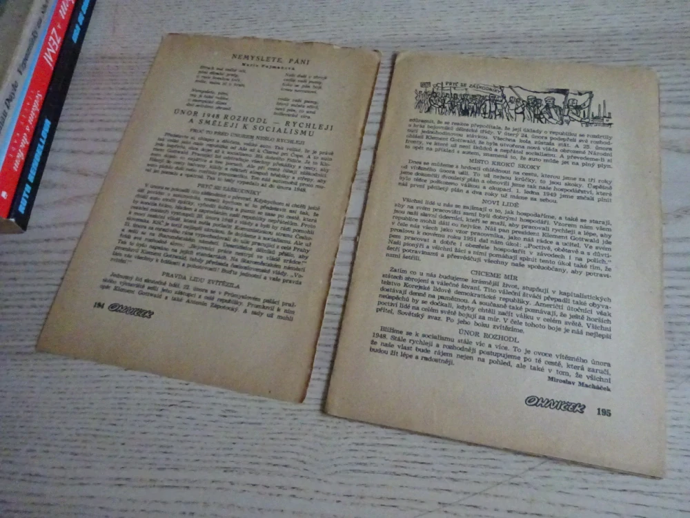 OHNÍČEK Č. 13/1951, KOMIKS, NEPRAKTA, SEKORA, BURIAN