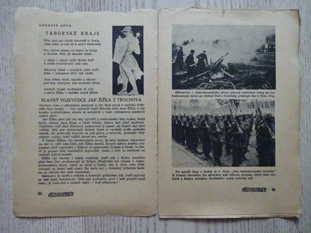OHNÍČEK Č. 3/1950, KOMIKS, NEPRAKTA, SEKORA, BURIAN