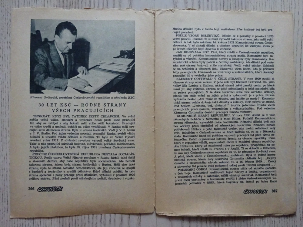 OHNÍČEK Č. 20/1951, KOMIKS, NEPRAKTA, SEKORA, BURIAN
